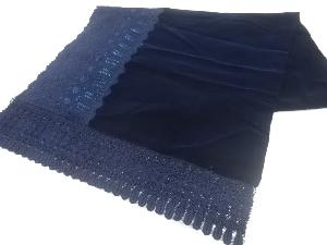 ビロードレース花模様ショール